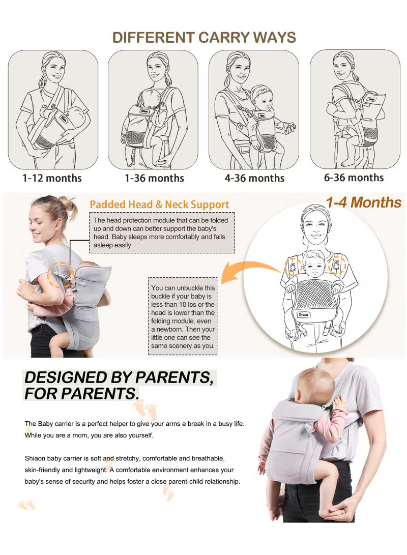 baby-carrier-newborn-to-toddler-cozy-baby-wrap-carrier7-30lbs-easily-adjustable-toddler-carrier-lightweight-baby-holder-carrier-baby-sling-carrier-all-positions-baby-chest-carrier