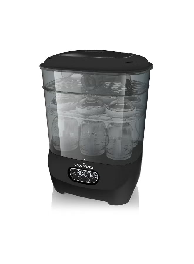 baby-brezza-bottle-sterilizer-and-dryer-advanced-electric-steam-sterilization-machine-universal-sterilizing-for-all-bottles-plastic-glass-pacifiers-breast-pump-parts-hepa-filtration-black