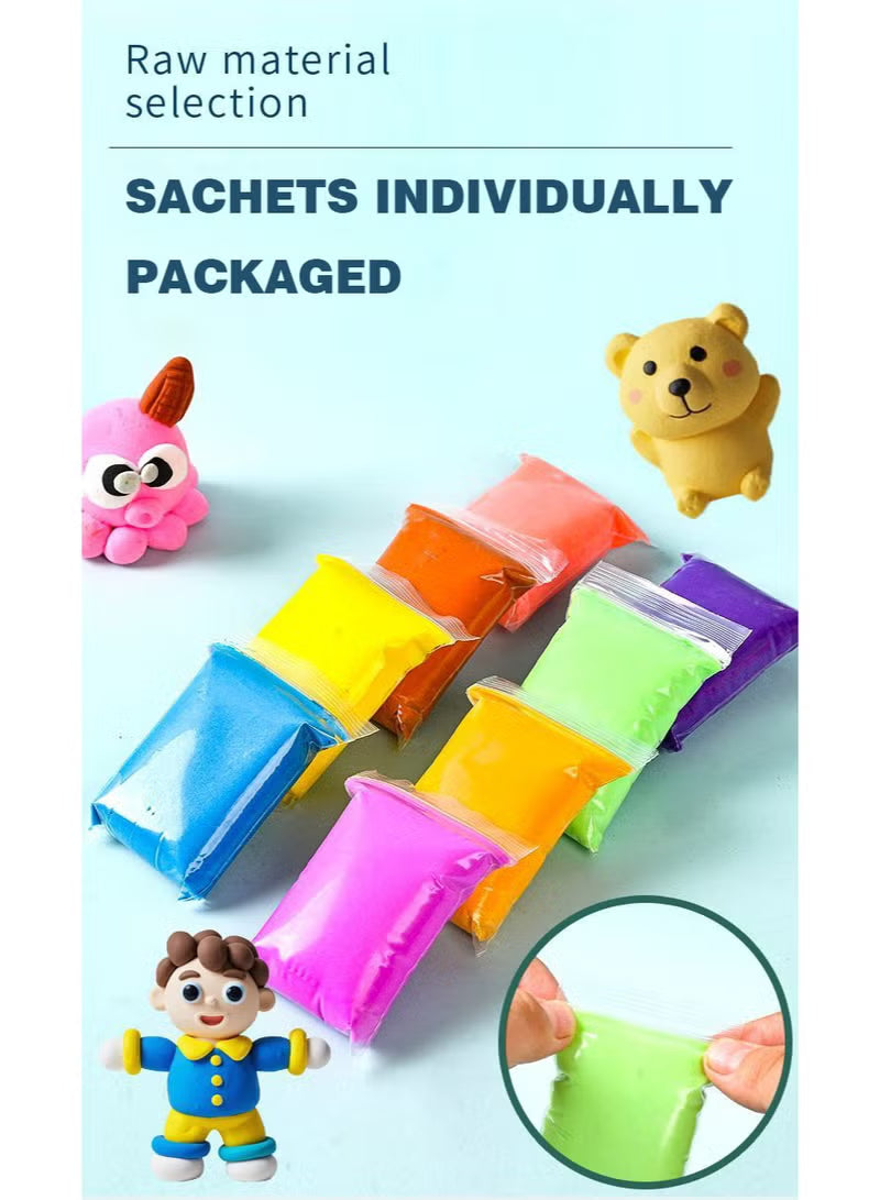 36-colors-air-dry-foam-clay-kit-diy-modeling-clay-with-handy-carry-bag-stickers-sculpting-tools-non-toxic-soft-magic-clay-for-kids-art-crafts-melody