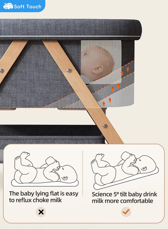 toddler-cot-foldable-baby-crib-multifunctional-baby-cradle-infant-bed-for-0-3-years