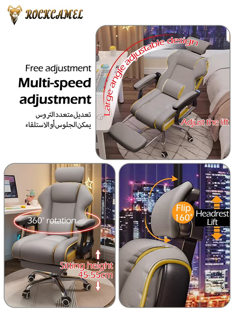 gaming-chair-computer-chair-office-chair-with-retractable-footrest-high-resilience-latex-lining-pu-leather-ergonomic-design-with-lumbar-and-neck-support-height-and-backrest-adjustment-steel-silent-caster-base-suitable-for-home-or-office