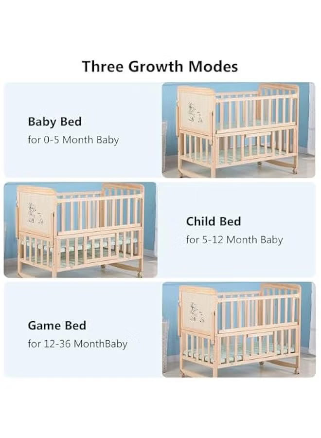 4-in-1-baby-bassinet-baby-bedside-sleeper-wooden-bedside-cribs-with-mattress-mosquito-net-102-x-90-x-60-cm