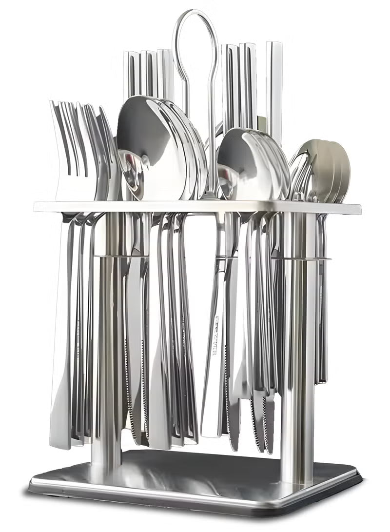 cutlery-set-24-pieces-tableware-set-with-holding-stand-flatware-set-with-knife-fork-spoon-perfect-for-home-hotel-restaurant-more