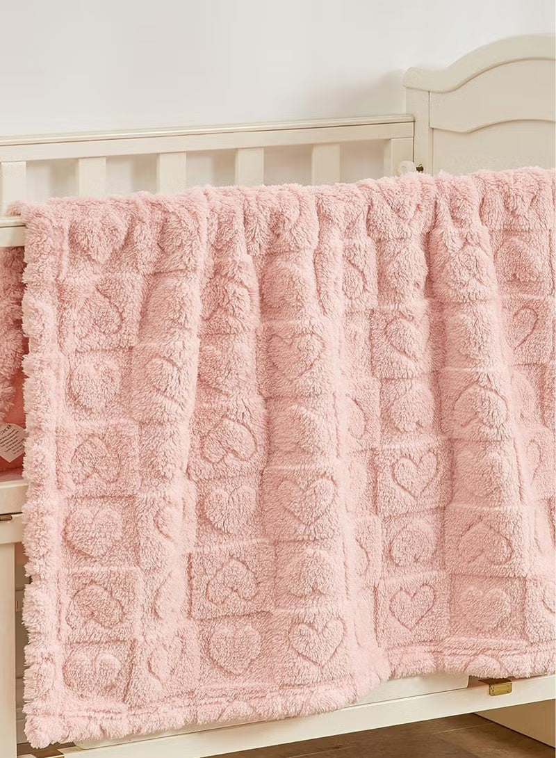 baby-blanket-heart-checkered-blanket-ultra-soft-cozy-baby-blankets-for-girls-boys-fluffy-infant-toddler-newborn-receiving-blankets-for-crib-stroller-76-100cm-light-pink