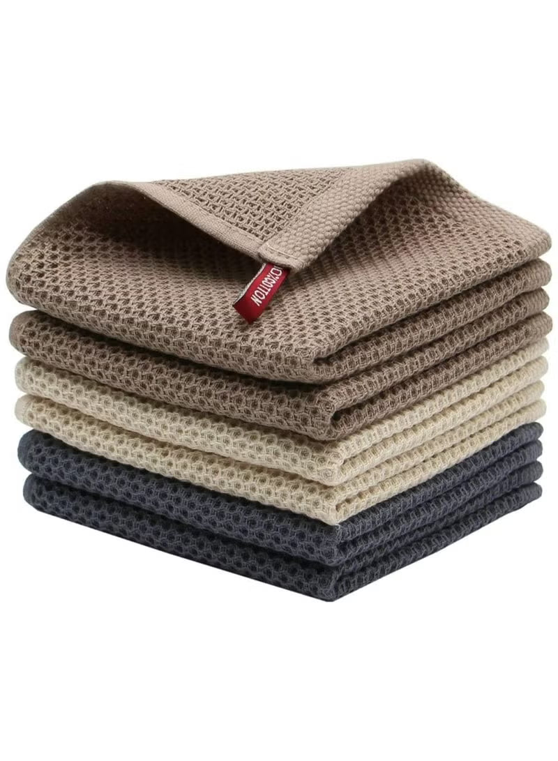 mahmir-100-cotton-waffle-weave-kitchen-dish-cloths-waffle-tea-towels-ultra-soft-absorbent-quick-drying-dish-towels-34x34-cm-4-pack-mixed-color