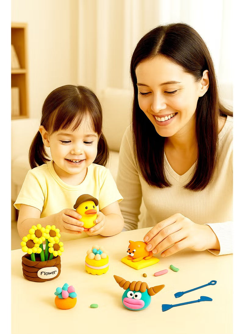 36-colors-air-dry-foam-clay-kit-diy-modeling-clay-with-handy-carry-bag-stickers-sculpting-tools-non-toxic-soft-magic-clay-for-kids-art-crafts-melody