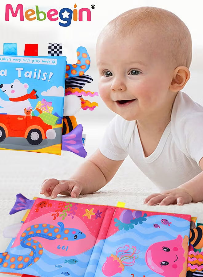 soft-cloth-book-animal-tails-cloth-book-baby-rattle-paper-cloth-book-touch-and-feel-crinkly-cloth-books-for-babies-early-development-activity-toys-for-toddler