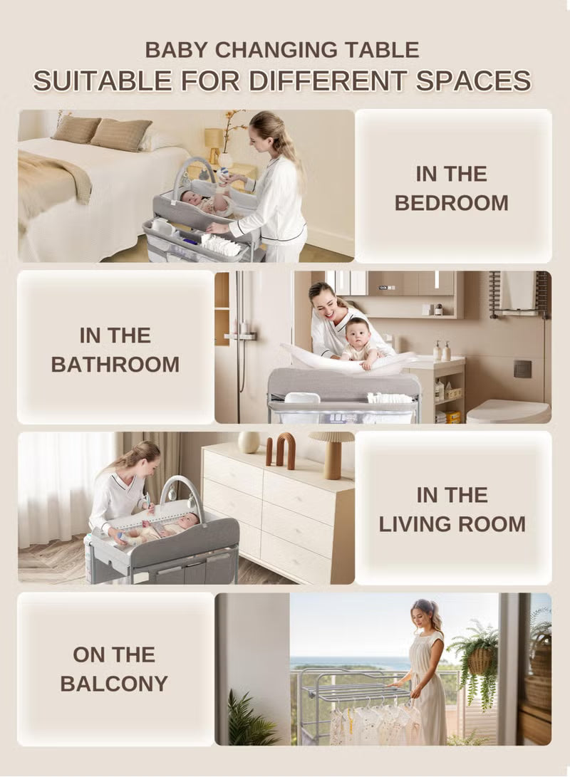 baby-changing-table-versatile-folding-changing-table-waterproof-diaper-changing-station-adjustable-height-with-2-drawers-baby-changing-station-mobile-nursery-for-infant-and-newborn