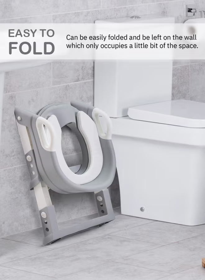 aura-baby-potty-seat-with-ladder-for-western-toilets-kids-toilet-potty-training-seat-for-baby-with-handle-cushion-kids-potty-chair-kids-potty-seat-for-baby-kids-2-to-5-years-boys-girls-grey