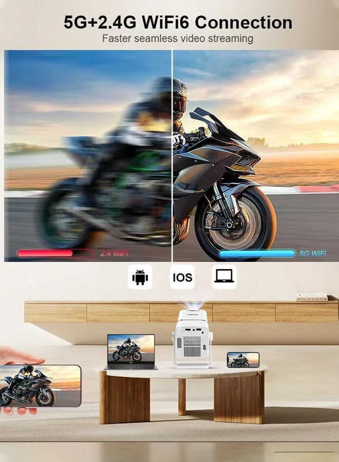 4k-full-hd-projector-smart-projector-home-theatre-4k-support-native-1080p-hd-resolution-11000-lumens-android-13-wifi6-3d-home-theater-projector-rotatable-design-speaker-apps-wifi-meeting-video-movie-td80-white