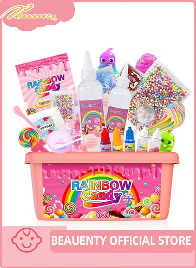 diy-slime-kit-for-kids-fluffy-slime-making-kit-toys-for-girls-non-sticky-scented-to-craft-butter-slime