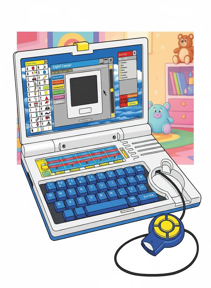 english-learner-educational-laptop-for-kids-ages-3-interactive-learning-computer-toy-with-mouse-20-fun-educational-activities-for-alphabet-numbers-spelling-games-and-music-skill-development-gift-for-boys-and-girls