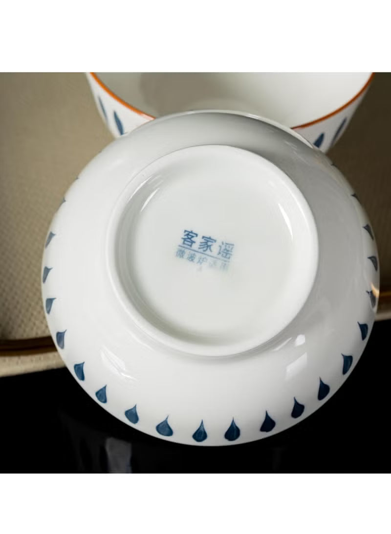 8-piece-blue-and-white-ceramic-dinnerware-set-includes-4x-8-1-inch-plates-4x-5-7-inch-bowls-microwave-dishwasher-safe-modern-tableware-for-stylish-dining