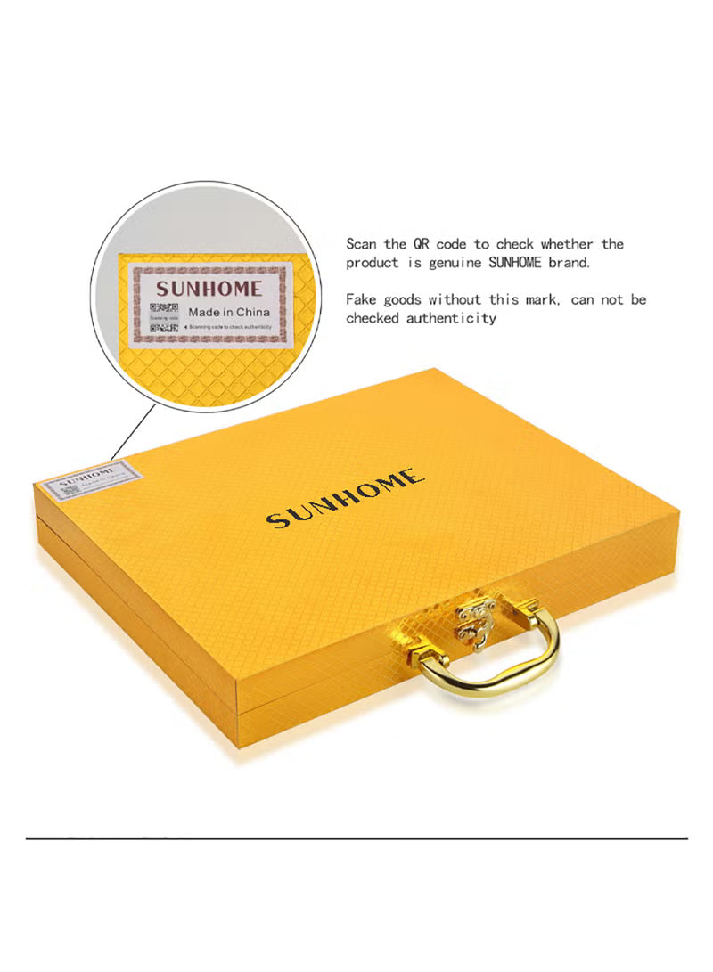 24-piece-stainless-steel-cutlery-set-kitchen-utensils-set-surface-texture-free-western-tableware-suitable-for-home-kitchen-restaurant-hotel-party-dining-picnic-dining-exquisite-packaging-gift-golden