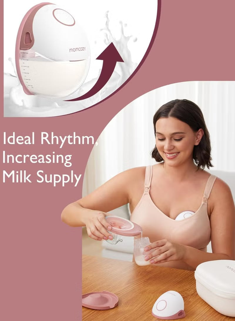 breast-pump-hands-free-mobile-style-m6-wearable-breastfeeding-pump-ideal-rhythm-for-more-milk-doublefit-flange-more-fit-discreet-with-3-modes-9-levels