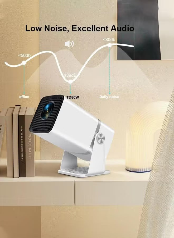 4k-full-hd-projector-smart-projector-home-theatre-4k-support-native-1080p-hd-resolution-11000-lumens-android-13-wifi6-3d-home-theater-projector-rotatable-design-speaker-apps-wifi-meeting-video-movie-td80-white