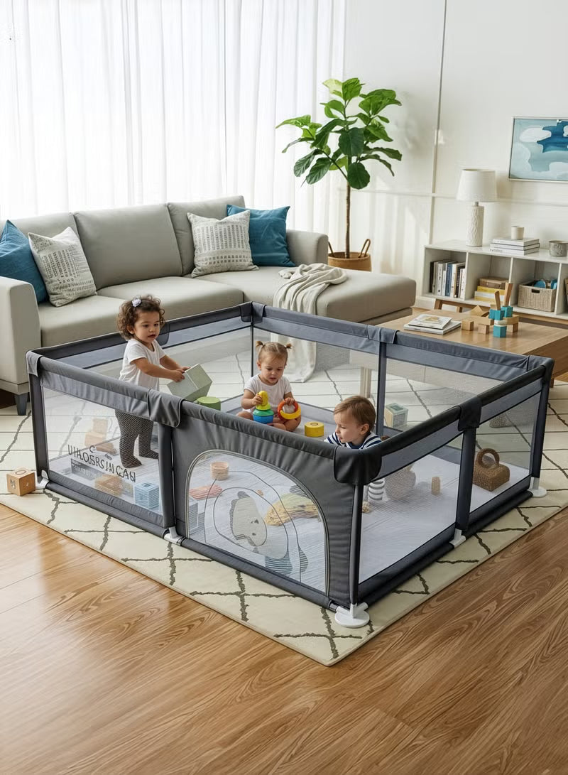 150x180cm-large-baby-playpen-fence-for-toddlers-baby-playard-with-zipper-lock-corner-protection-foldable-baby-play-area-indoor-setup-kids-playpen-for-babies-outdoor-play-pen-for-baby-up-to-5-years-black