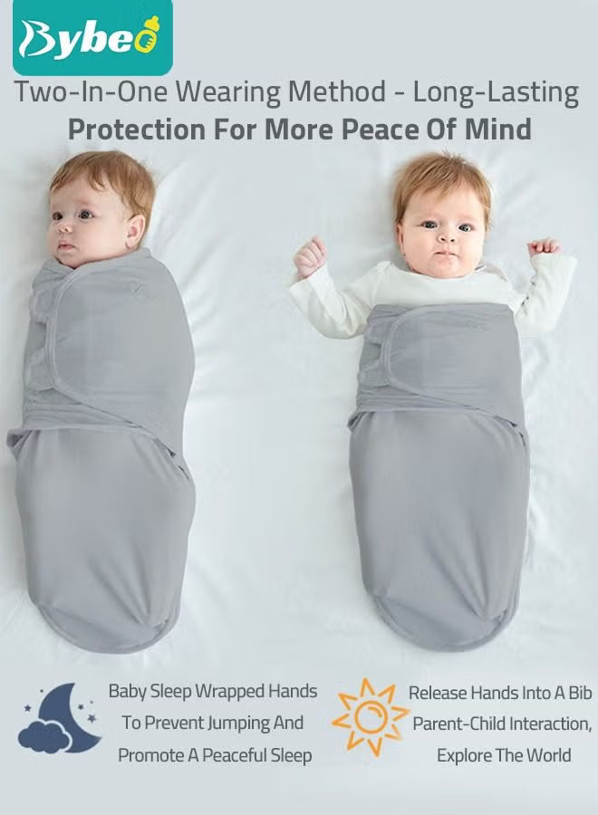 6-pcs-baby-swaddle-blanket-wrap-cap-set-newborn-infant-sleep-sack-with-caps-100-breathable-cotton-0-4-month