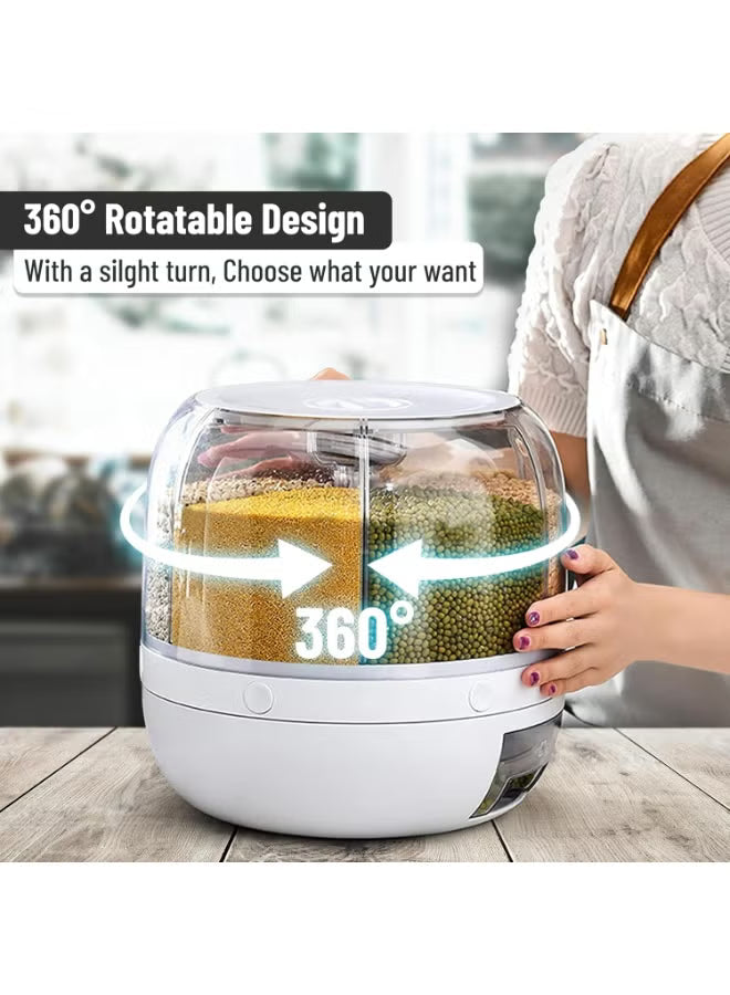 grain-storage-container-dispenser-360-rotating-rice-dispenser-with-one-click-output-22lbs-6-grid-sealed-dry-food-organizer-for-rice-beans-lentils-cereal-small-grains