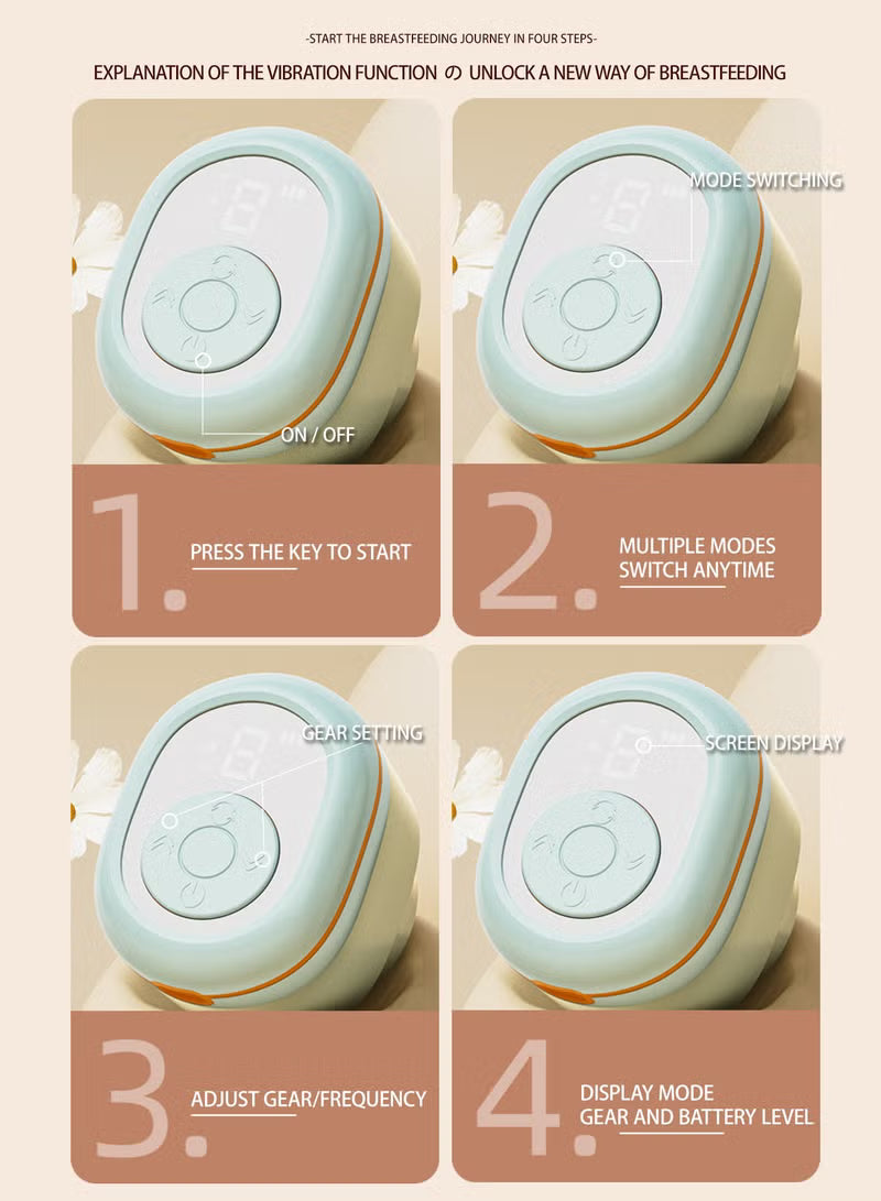 lightweight-electric-breast-pump-with-led-display-and-180ml-milk-bottle-3-modes-9-levels-easy-to-clean