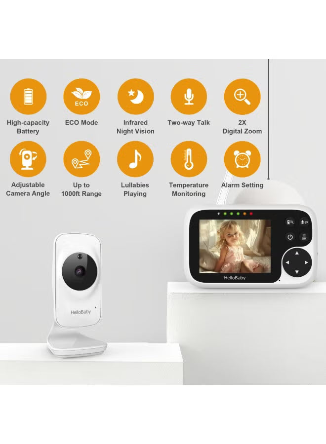 hb2031-2025-model-video-baby-monitor-3-2-lcd-display-screen-with-camera-infrared-night-vision-two-way-talk-vox-mode-built-in-lullabies-long-range-1000-feet-and-temperature-monitoring
