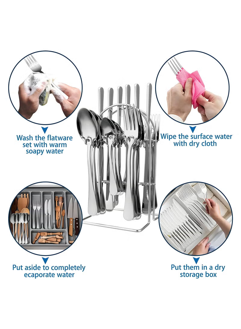 cutlery-set-24-pieces-tableware-set-with-holding-stand-flatware-set-with-knife-fork-spoon-perfect-for-home-hotel-restaurant-more