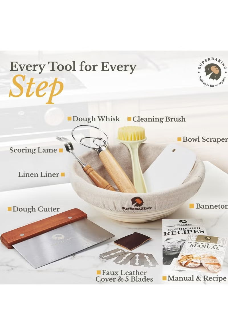 banneton-bread-proofing-basket-sourdough-bread-baking-supplies-round-9-inch-sourdough-starter-kit-proofing-basket-for-bread-baking-bread-making-supplies-tools-banneton-basket-gift-set