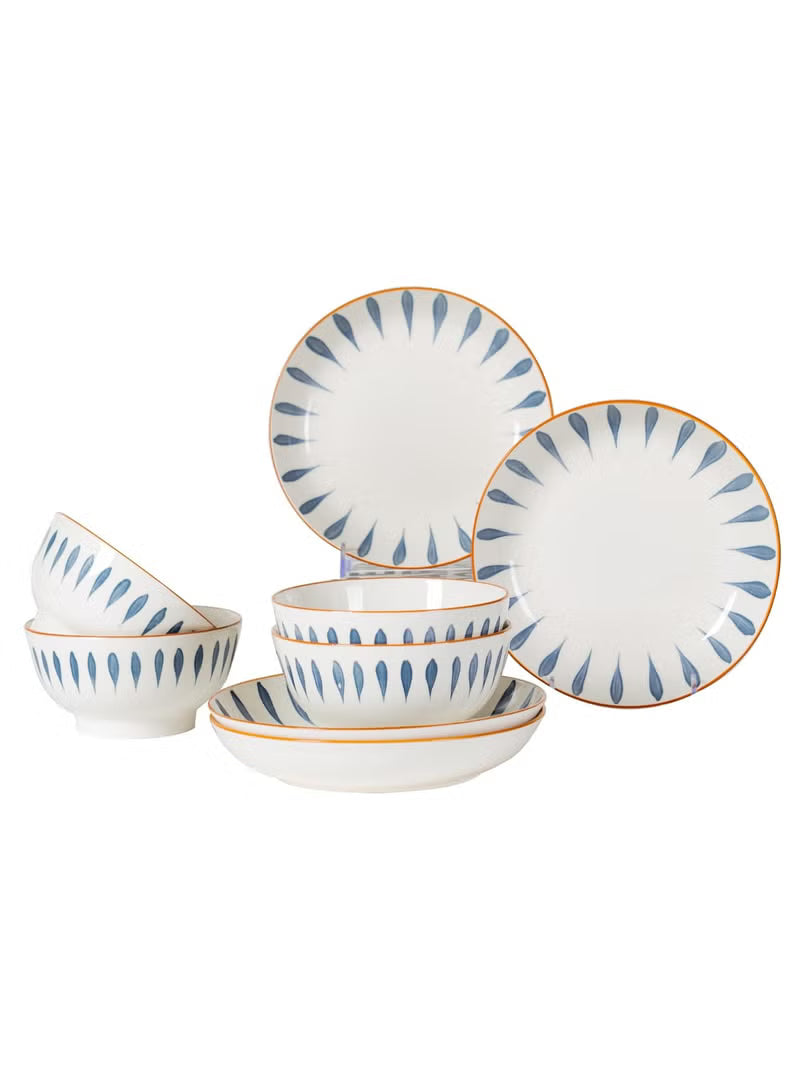 8-piece-blue-and-white-ceramic-dinnerware-set-includes-4x-8-1-inch-plates-4x-5-7-inch-bowls-microwave-dishwasher-safe-modern-tableware-for-stylish-dining