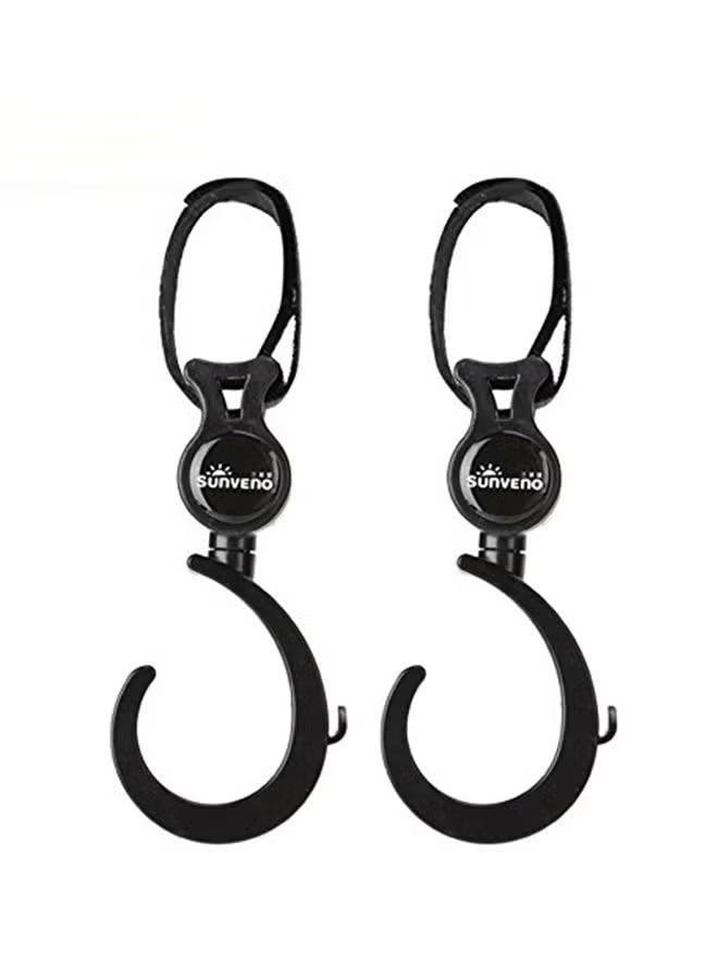 double-baby-stroller-with-hooks-grey