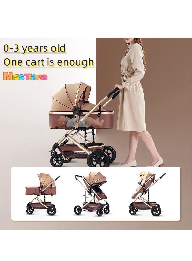 baby-stroller-with-high-view-double-push-rod-can-sit-and-lie-down-lightweight-foldable-four-wheel-rubber-strong-shock-absorption-large-space-durable-suitable-for-baby-0-3-years-old-travel-strollers