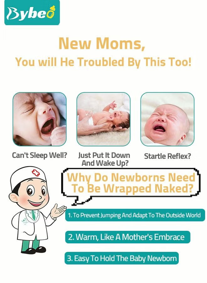 6-pcs-baby-swaddle-blanket-wrap-cap-set-newborn-infant-sleep-sack-with-caps-100-breathable-cotton-0-4-month