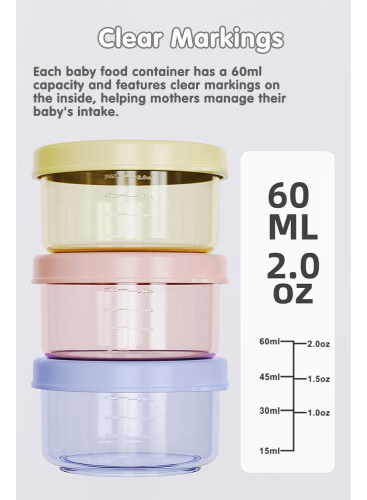 6-pcs-baby-food-storage-with-lid-reusable-infant-food-containers-jars-leak-proof-snack-container-for-infant-babies-microwave-dishwasher-friendly-60ml