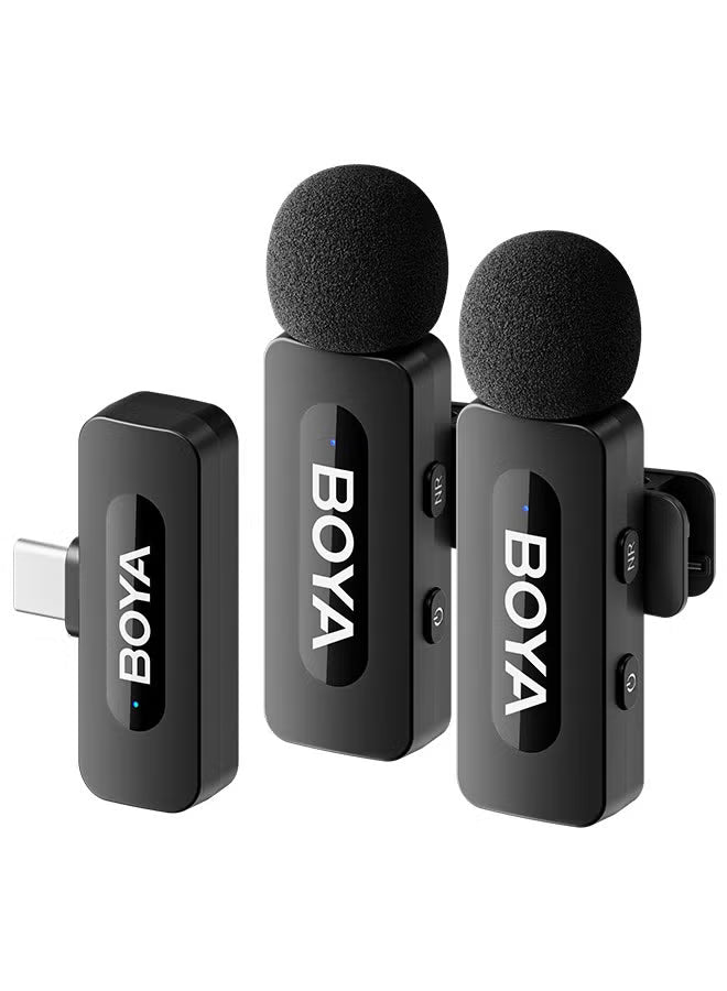 boya-by-v20-wireless-lavalier-microphone-for-usb-c-interface-device-noise-noise-cancelling-mini-condenser-for-video-audio-recording