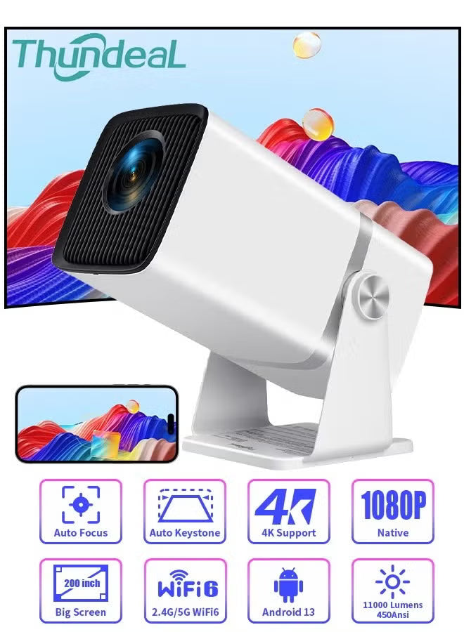 4k-full-hd-projector-smart-projector-home-theatre-4k-support-native-1080p-hd-resolution-11000-lumens-android-13-wifi6-3d-home-theater-projector-rotatable-design-speaker-apps-wifi-meeting-video-movie-td80-white